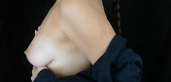  Solo nipple play orgasm